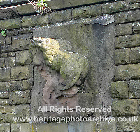 HRS 182 Lion crest on Conwy station bridge