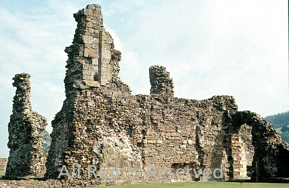 Sawley Abbey ruins 1972