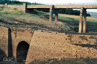 M62 Motorway Construction, Baitings Reservoir 1976