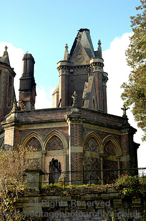 HRS 6915 Hafodunos Hall, rear of Clock Tower after 2004 fire