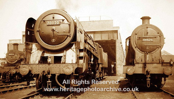 HRS 716 Llandudno Junction Motive Power Depot, steam locos 1960s