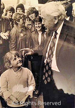 Harold Wilson, Labour Prime Minister at Radcliffe 1974