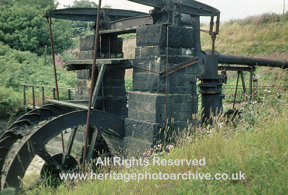 HRS 1189 Radcliffe, Mount Sion waterwheel 1968
