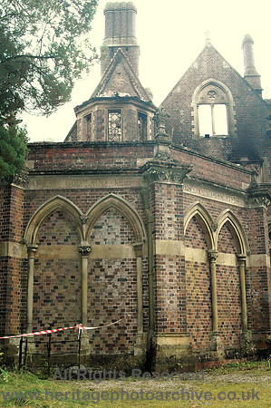 HRS 6898 Hafodunos Hall, rear after fire 2004