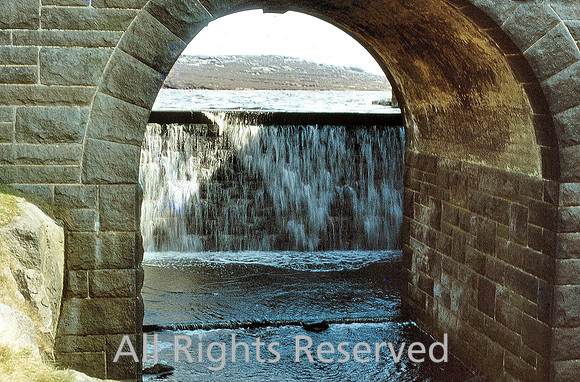 Blackstone Edge Reservoir spillway 1981