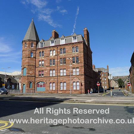 HRS 2387 Barrow, Devonshire buildings from Island rd