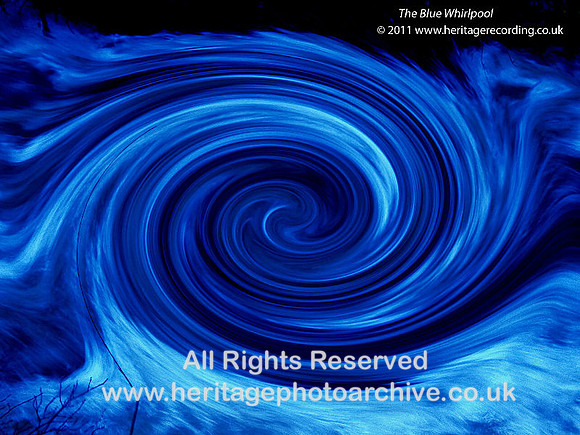 Blue whirlpool