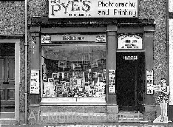Clitheroe, Pye's Photography and printing shop c1940