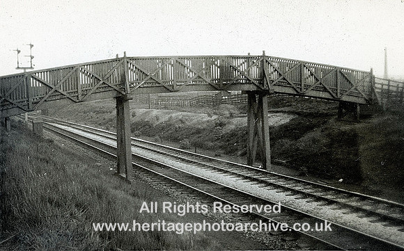 HRS 2466 Radcliffe, Mount Pleasant footbridge 1938