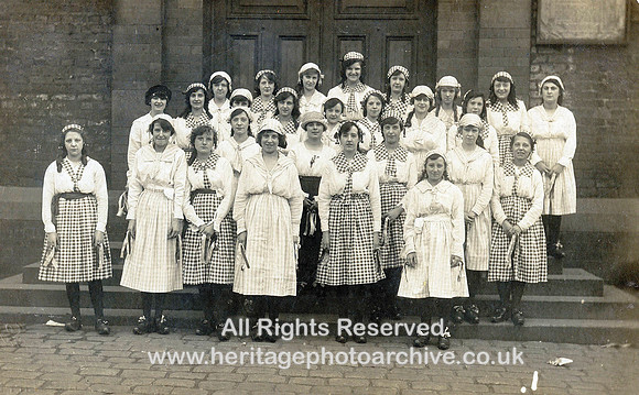 HRS 2471 Radcliffe, Young women clog dancers