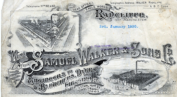 HRS 2473 Engineering, Sam Walkers letterhead full 1930