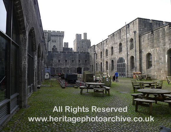HRS 11342  Penrhyn Castle Railway Museum, courtyard L1220094