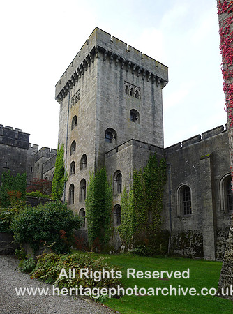 HRS 11352   Penrhyn Castle, exterior tower L1220113