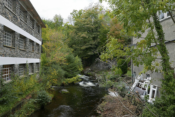 HRS 11371 Trefriw Woollen Mills, river L7770216