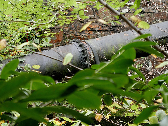 HRS 11385 Trefriw Woollen mills, turbine water feed pipe L7770257