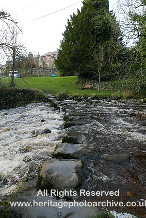 HRS 11418 Stainforth, stepping stones in spate L7770389