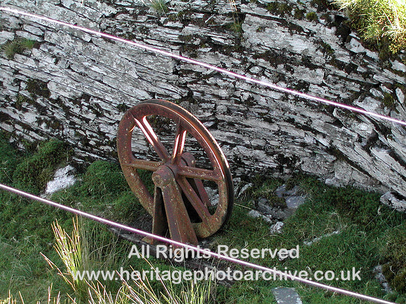 HRS 2530 Rhiw bach quarry incline CI wheel