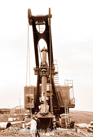 M62 Motorway Construction, Pile driving 1967