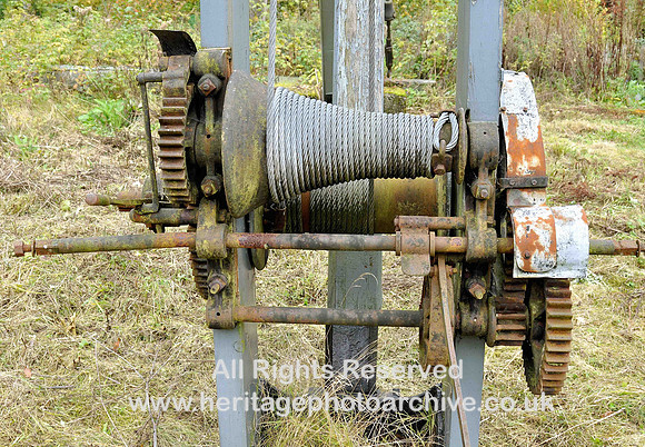 HRS 2692 South Cumbria Bobbin Mill, shear-legs detail
