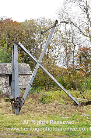 HRS 2694 South Cumbria Bobbin Mill, shear-legs