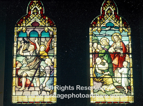 HRS 2778 Radcliffe St John's Church 1970s stained glass windows