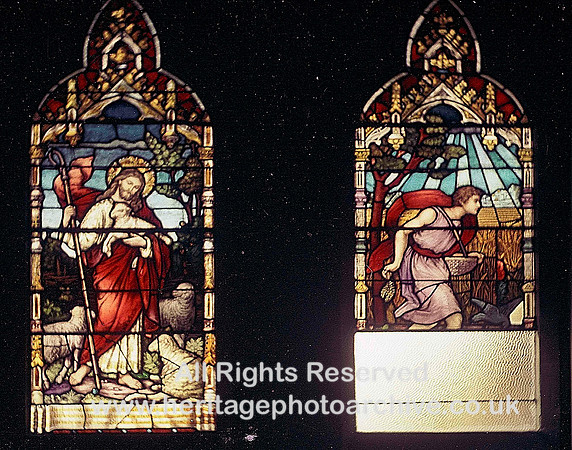 HRS 2793 Radcliffe St John's Church stained glass windows 1970s