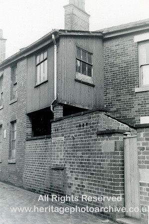 HRS 2862 Radcliffe, Knowles St workshops rear 1968