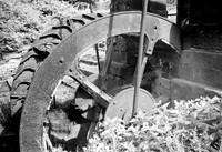 HRS 2970 Mount Sion waterwheel CU Radcliffe 1970s