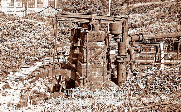 HRS 2972 Mount Sion waterwheel MD shot Radcliffe 1970s