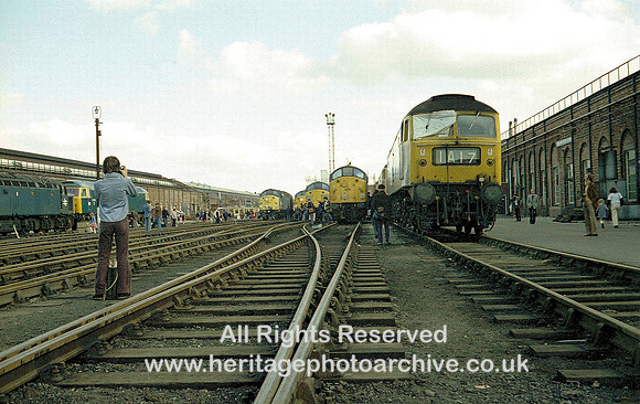 HRS 3276 Crewe locomotive works, diesels open day 1970s