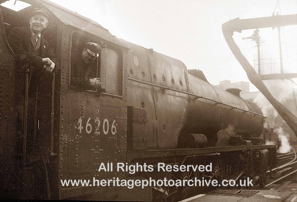 HRS 631 Steam locomotive 46206 Princess Marie Louise 1961