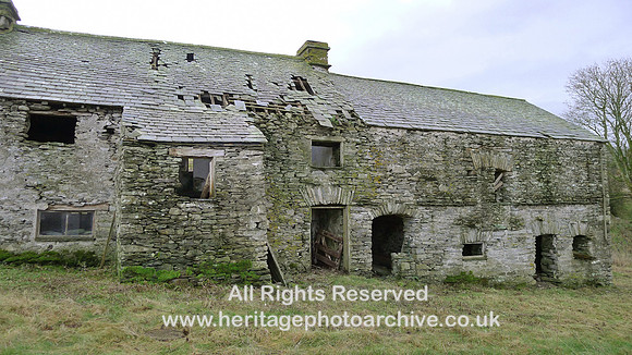 HRS 11438 Haverthwaite, Hard Crag, North west elevation bank barn