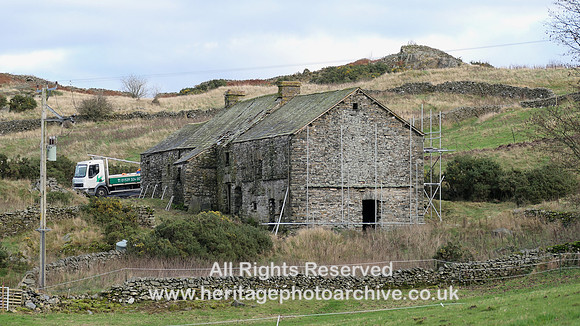 HRS 11435  Haverthwaite, Hard Crag Farm , Distant view from NW
