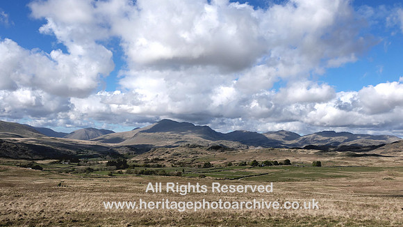 HRS 11448 Cumbrian mountains from Birker Fell
