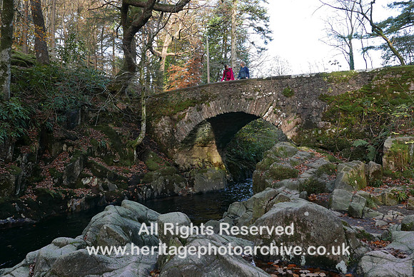 HRS 11462 Eskdale, Dalegarth river Esk Beckfoot Bridge