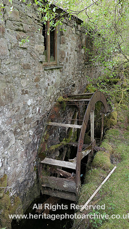HRS 11474 Eskdale,  Boot, Gillbank woollen mill - probably fulling mill old waterwheel