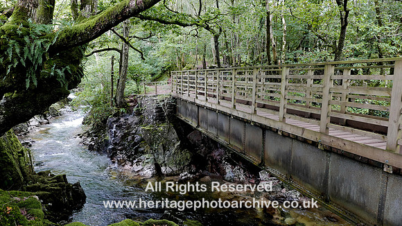 HRS 11517 Eskdale, mine railway bridge over Esk at Gill Force