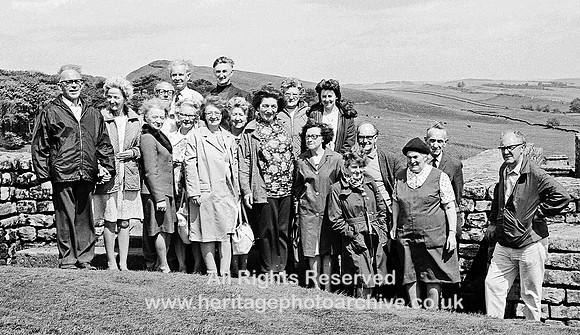 HRS 3047 Radcliffe Local History Society, trip to Hadrian's Wall group 1960s