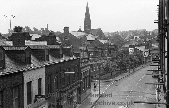 HRS 3090 Radcliffe, Stand Lane, view from Co op looking S 1970s