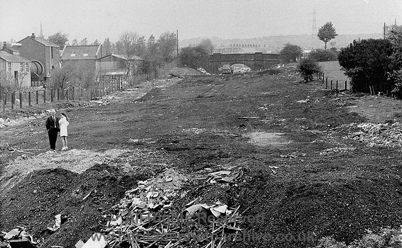 HRS 3078 Radcliffe, DANO old railway cutting looking N 1970s