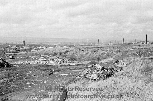 HRS 3083 Radcliffe,  looking N from Outwood St Thomas on L 1970s (5)