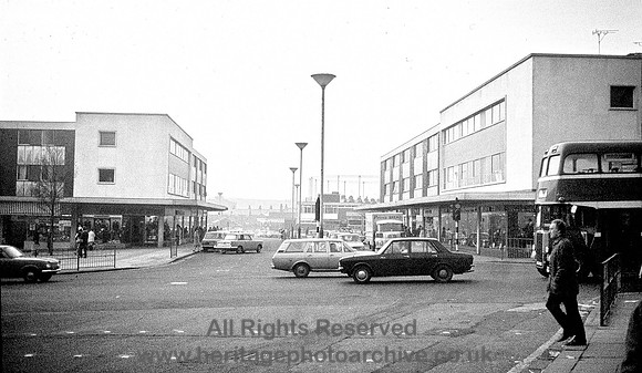 HRS 3087 Radcliffe, Piazza area Blackburn st 1960s looking W