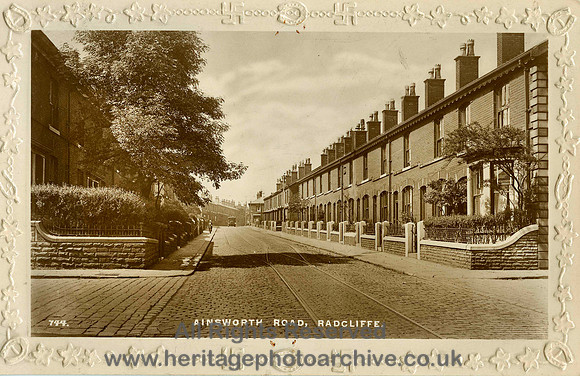 HRS 3095 Radcliffe, Ainsworth Rd postcard c1920