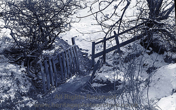 HRS 3096 Radcliffe, bridge over stream near Capstick's Farm c1967