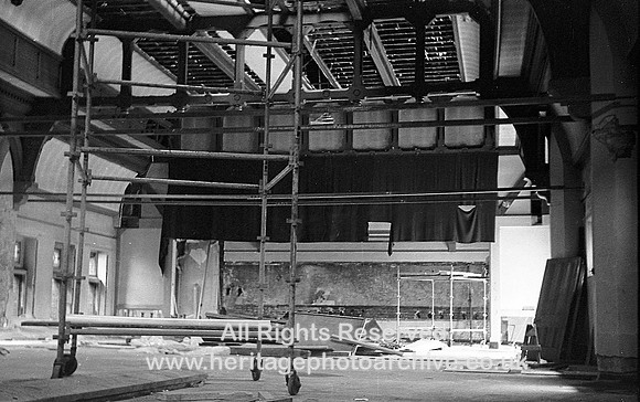 HRS 3160 Radcliffe Co-operative Hall during demolition c1970s