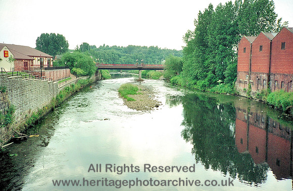 HRS 3124 Radcliffe, Irwell at Radcliffe Bridge looking west