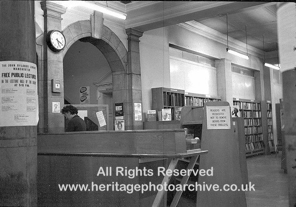 HRS 3136 Radcliffe Library issue desk pre 1974