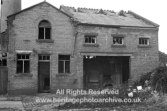HRS 3141 Radcliffe Sewage Works office and incinerator 1960s