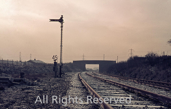 HRS 3207 Radcliffe Moss Shaw Junction in 1970 from Radcliffe branch