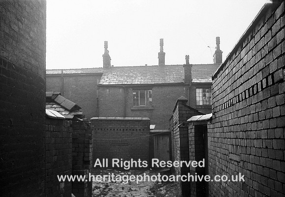 HRS 3227b Radcliffe, Seymour street, rear area 1970s